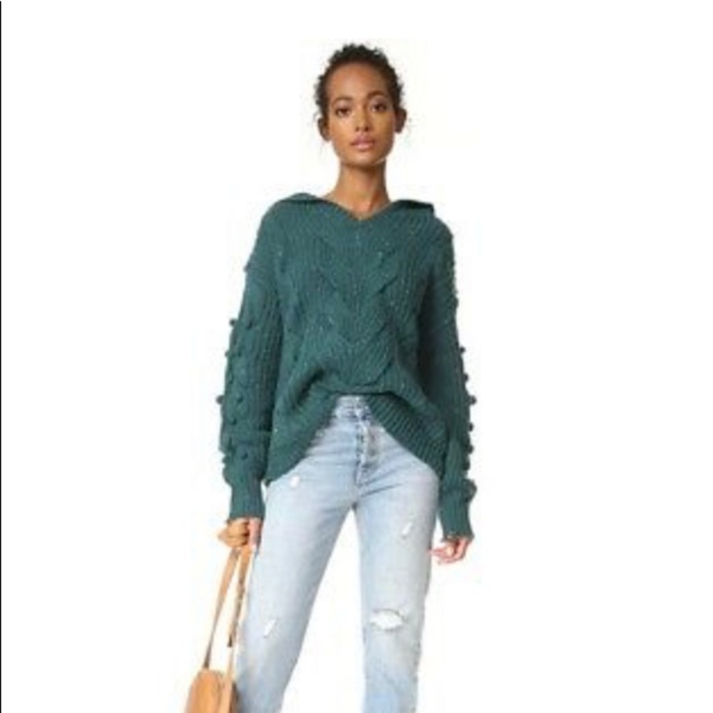 NWT Wildfox Pattie V-Neck Oversized Hoodie!